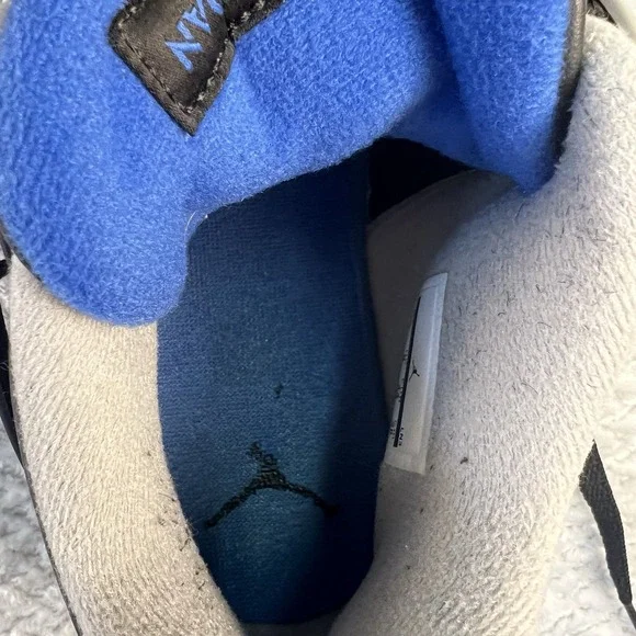 Men's Nike Air Jordan Retro 4 'Motorsport Alternate' 308497-006 Black Blue Sz 10 - Picture 12 of 12